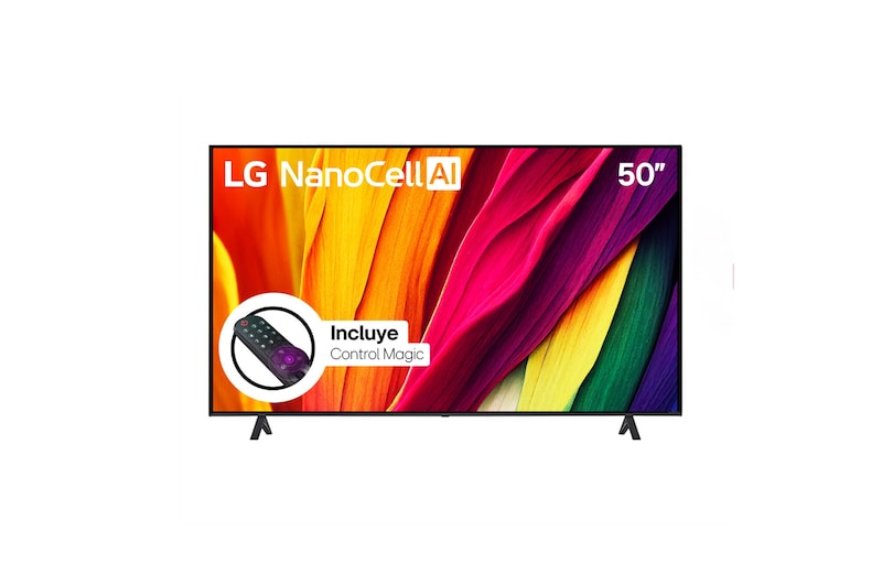 LG TV 50 Pulgadas NanoCell 4K - 50NANO77SRA - Incluye Magic Remote, 50NANO77SRA